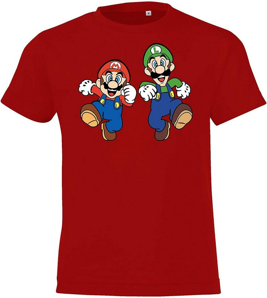 Youth Designz Print-Shirt Kinder Baby T-Shirt Mario & Luigi Jungen Mädchen Geschenk Fun Print mit modischem Gaming Aufdruck von Youth Designz