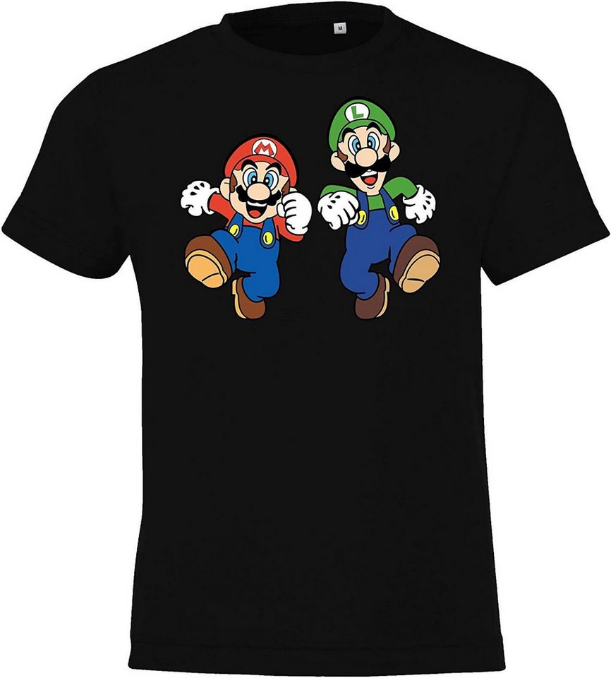 Youth Designz Print-Shirt Kinder Baby T-Shirt Mario & Luigi Jungen Mädchen Geschenk Fun Print mit modischem Gaming Aufdruck von Youth Designz