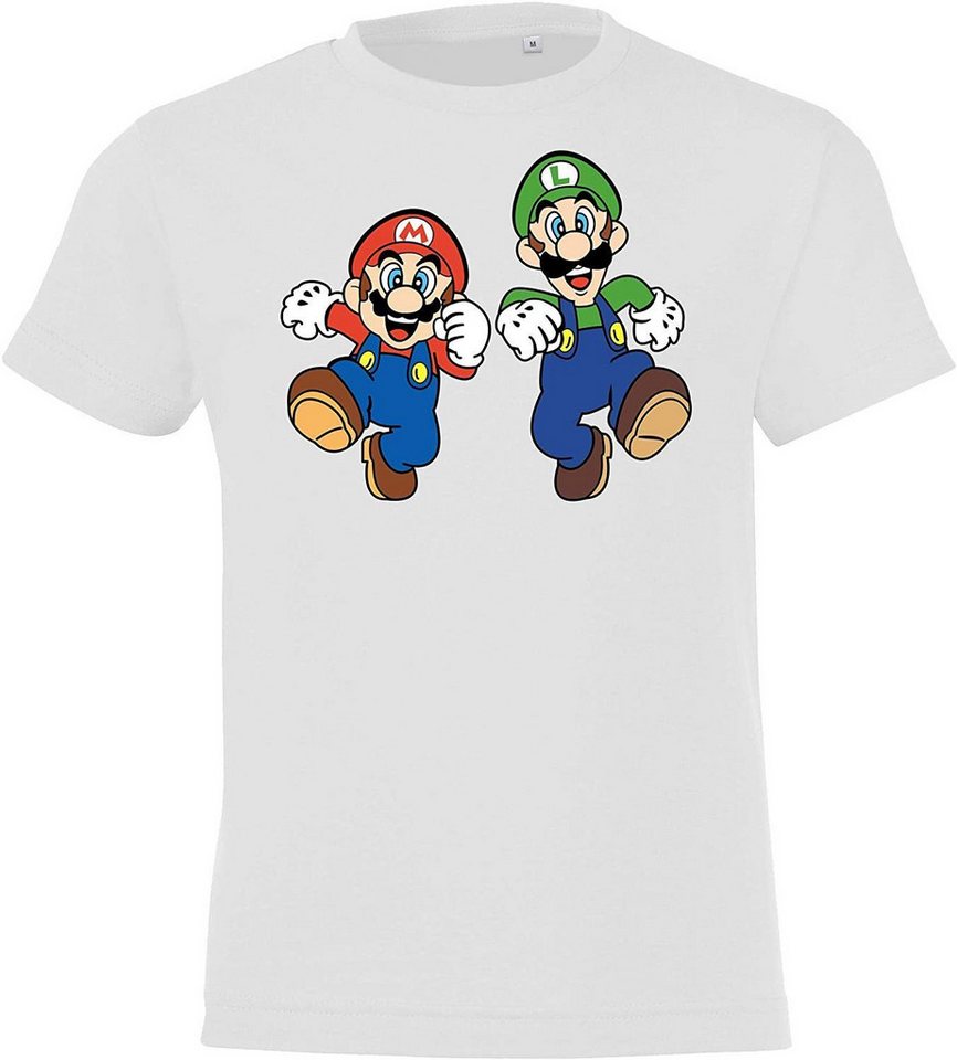 Youth Designz Print-Shirt Kinder Baby T-Shirt Mario & Luigi Jungen Mädchen Geschenk Fun Print mit modischem Gaming Aufdruck von Youth Designz