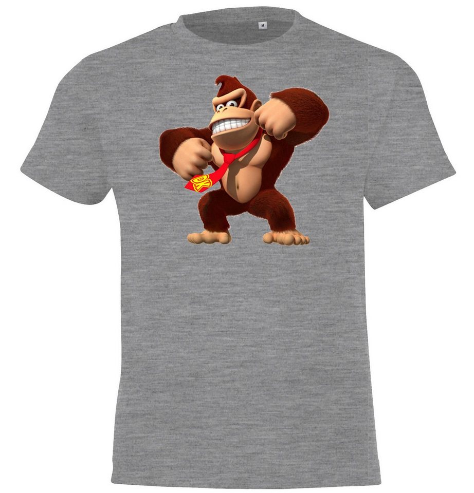 Youth Designz Print-Shirt Kinder T-Shirt Donkey Kong Jungen Fun Print Gorilla mit Gaming Retro Aufdruck von Youth Designz
