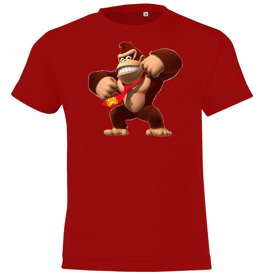 Youth Designz Print-Shirt Kinder T-Shirt Donkey Kong Jungen Fun Print Gorilla mit Gaming Retro Aufdruck von Youth Designz