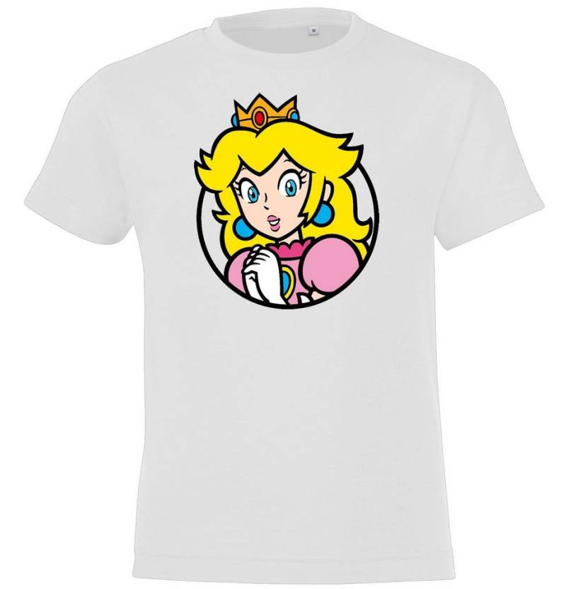Youth Designz Print-Shirt Kinder T-Shirt Modell Peach Fun Print für Mädchen mit Retro Prinzessin Aufdruck von Youth Designz