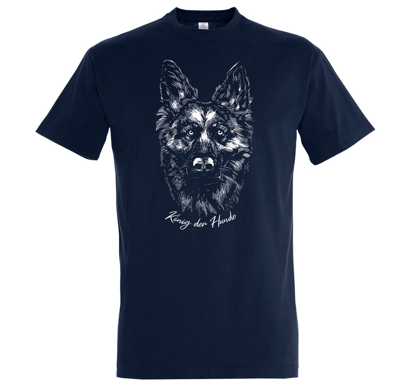Youth Designz Print-Shirt König der Hunde Herren T-Shirt mit modischem Frontprint von Youth Designz