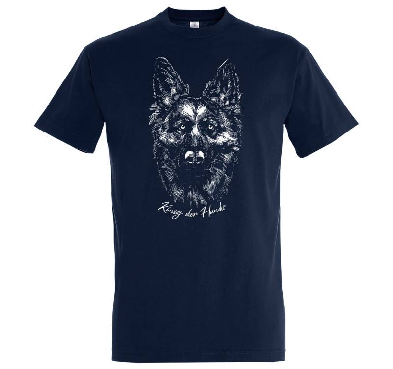 Youth Designz Print-Shirt König der Hunde Herren T-Shirt mit modischem Frontprint von Youth Designz