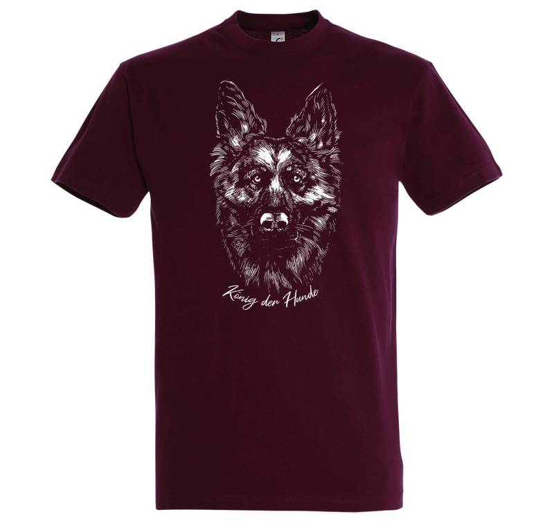 Youth Designz Print-Shirt König der Hunde Herren T-Shirt mit modischem Frontprint von Youth Designz