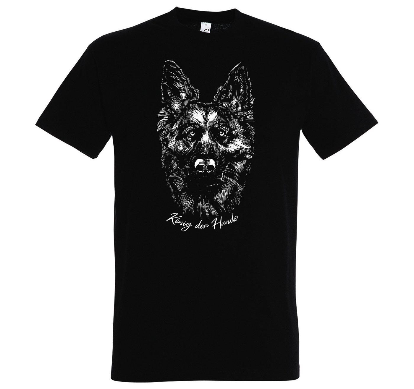 Youth Designz Print-Shirt König der Hunde Herren T-Shirt mit modischem Frontprint von Youth Designz