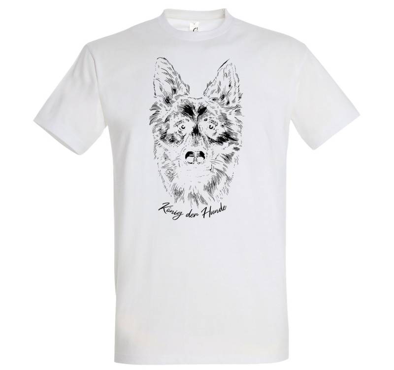 Youth Designz Print-Shirt König der Hunde Herren T-Shirt mit modischem Frontprint von Youth Designz
