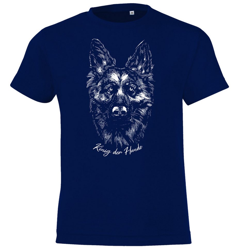 Youth Designz Print-Shirt König der Hunde Kinder T-Shirt mit lustigem Frontprint von Youth Designz