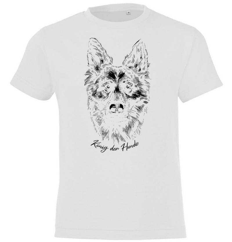 Youth Designz Print-Shirt König der Hunde Kinder T-Shirt mit lustigem Frontprint von Youth Designz