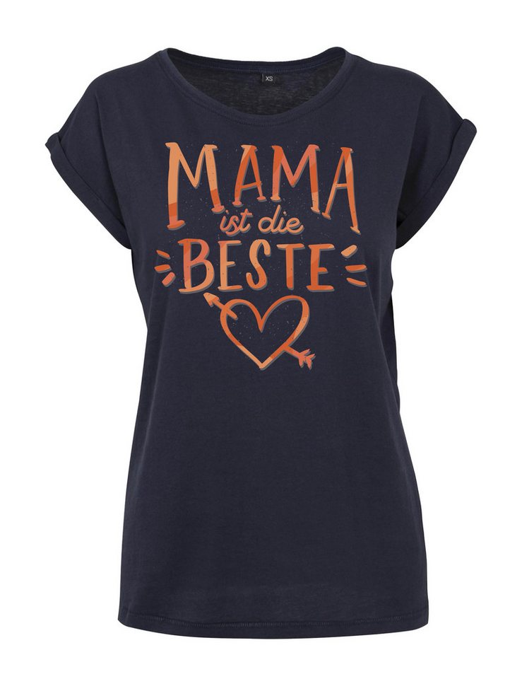 Youth Designz Print-Shirt "Mama ist die Beste" Damen T-Shirt Statement Geschenk Frauen Motiv mit stylischen Frontprint für Frauen von Youth Designz