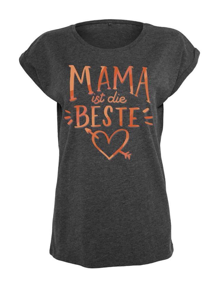 Youth Designz Print-Shirt "Mama ist die Beste" Damen T-Shirt Statement Geschenk Frauen Motiv mit stylischen Frontprint für Frauen von Youth Designz