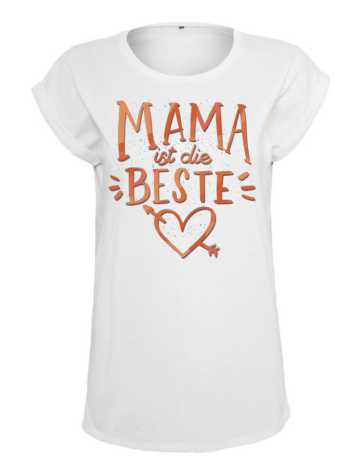 Youth Designz Print-Shirt "Mama ist die Beste" Damen T-Shirt Statement Geschenk Frauen Motiv mit stylischen Frontprint für Frauen von Youth Designz