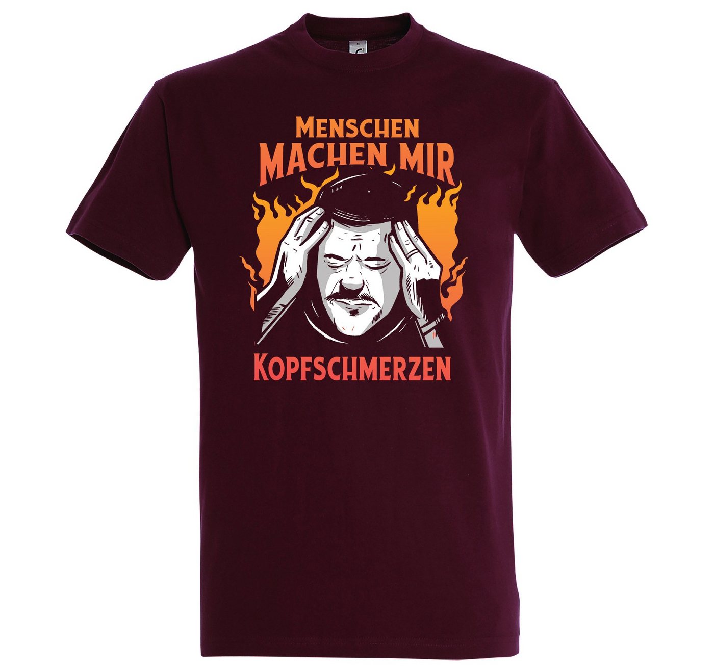 Youth Designz Print-Shirt Menschen Machen Mir Kopfschmerzen" Herren T-Shirt mit lustigem Spruch" von Youth Designz