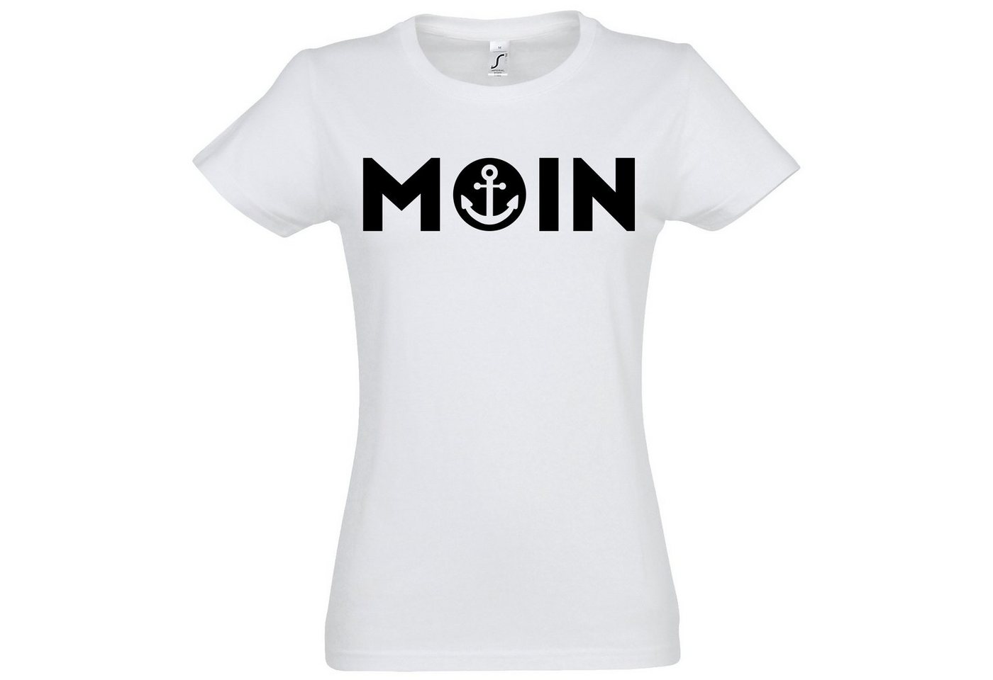 Youth Designz Print-Shirt Moin Logo Damen T-Shirt Anker Spruch mit modischem Aufdruck von Youth Designz