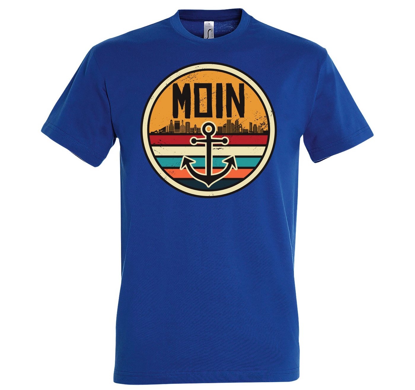 Youth Designz Print-Shirt Moin Spruch Herren T-Shirt mit modischem Anker Logo Print und Spruch von Youth Designz