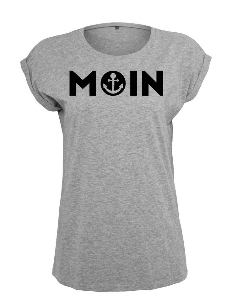 Youth Designz Print-Shirt "Moin mit Anker Print" Damen T-Shirt Statement Geschenk Frauen Motiv mit stylischen und schlichten Aufdruck von Youth Designz