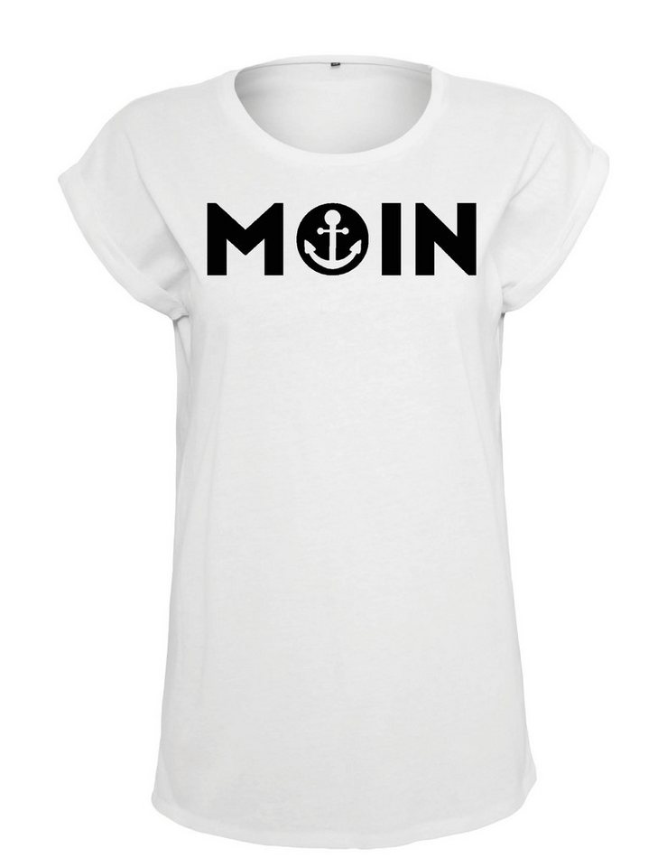 Youth Designz Print-Shirt "Moin mit Anker Print" Damen T-Shirt Statement Geschenk Frauen Motiv mit stylischen und schlichten Aufdruck von Youth Designz