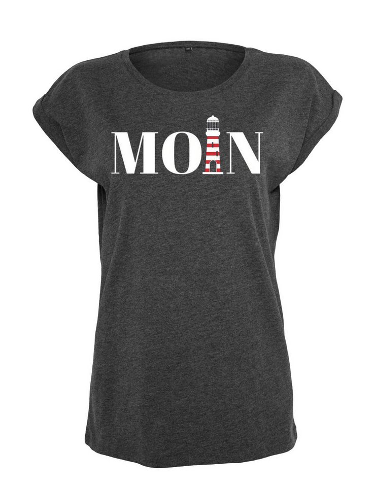 Youth Designz Print-Shirt "Moin mit Leuchtturm" Damen T-Shirt Statement Geschenk Frauen Motiv mit stylischen und schlichten Aufdruck für Frauen Youth Designz Print-Shirt "Moin mit Leuchtturm" Damen T-Shirt Statement Geschenk Frauen Motiv mit stylischen und schlichten Aufdruck für Frauen von Youth Designz