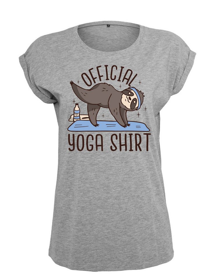 Youth Designz Print-Shirt "Official Yoga Shirt" Damen T-Shirt Statement oder Geschenk Motiv mit stylischen Entspannten Aufdruck von Youth Designz