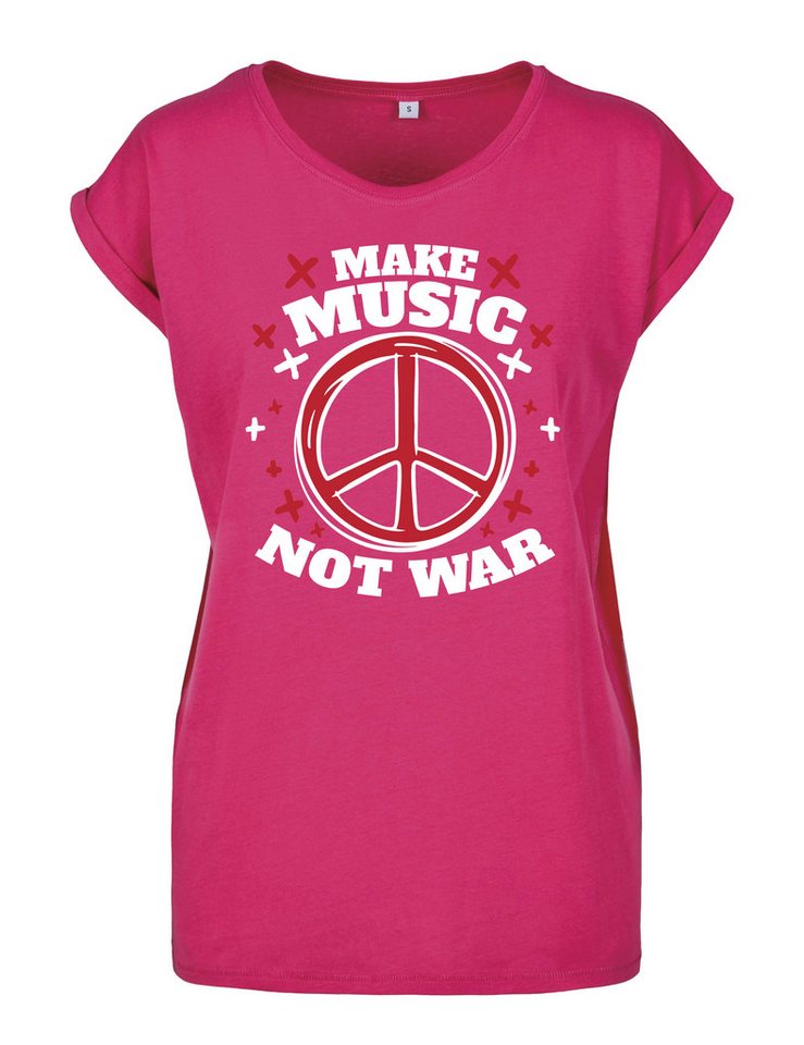 Youth Designz Print-Shirt "Peace Make Music" Damen T-Shirt Statement oder Geschenk Frauen Motiv mit trendigem Aufdruck Youth Designz Print-Shirt "Peace Make Music" Damen T-Shirt Statement oder Geschenk Frauen Motiv mit trendigem Aufdruck von Youth Designz