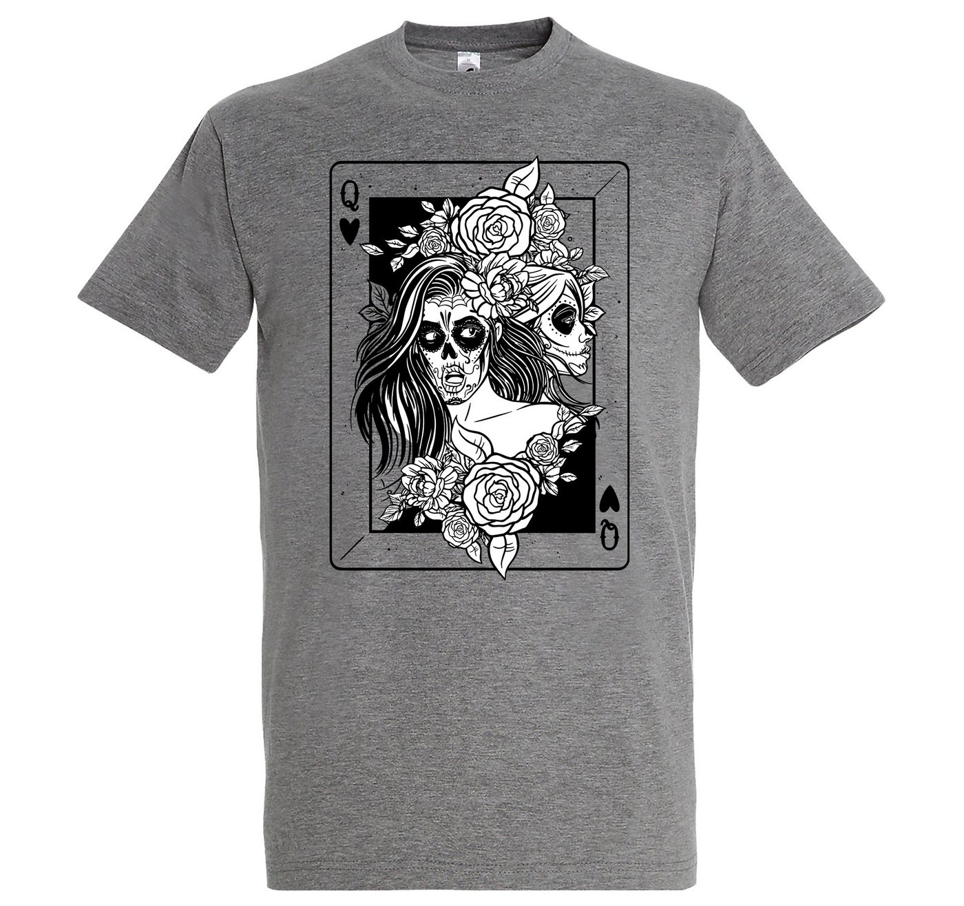 Youth Designz Print-Shirt Queen Dead Herren Shirt mit trendigem Frontprint von Youth Designz