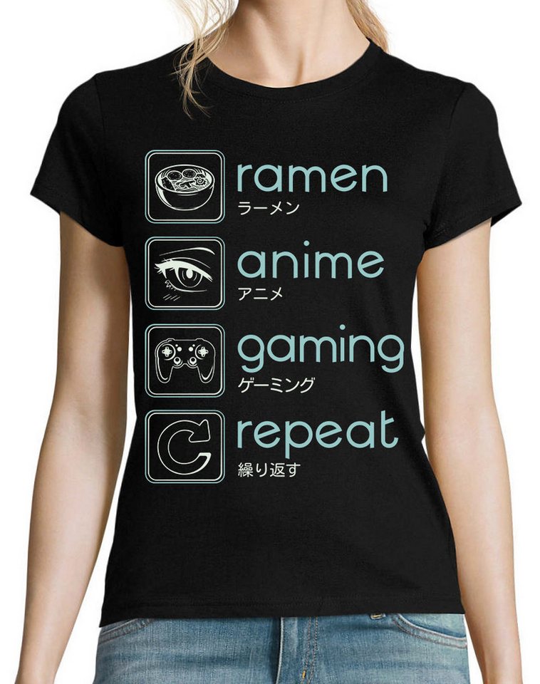 Youth Designz Print-Shirt Ramen Anime Gaming Damen T-Shirt mit lustigen Logo für Damen von Youth Designz