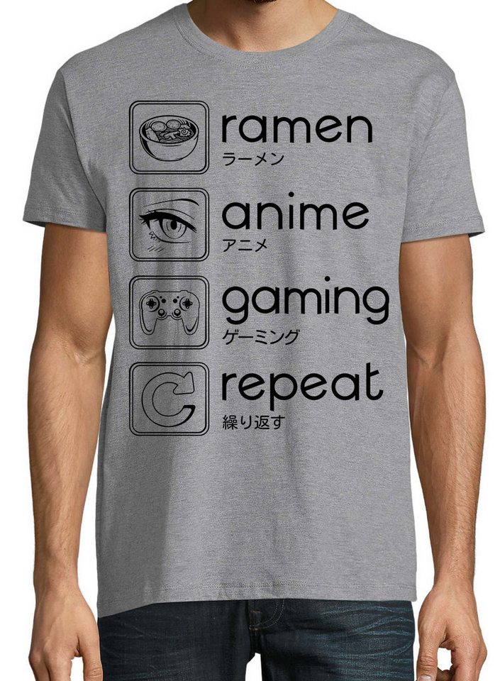 Youth Designz Print-Shirt Ramen Anime Gaming Herren T-Shirt mit lustigen Logo für Herren von Youth Designz