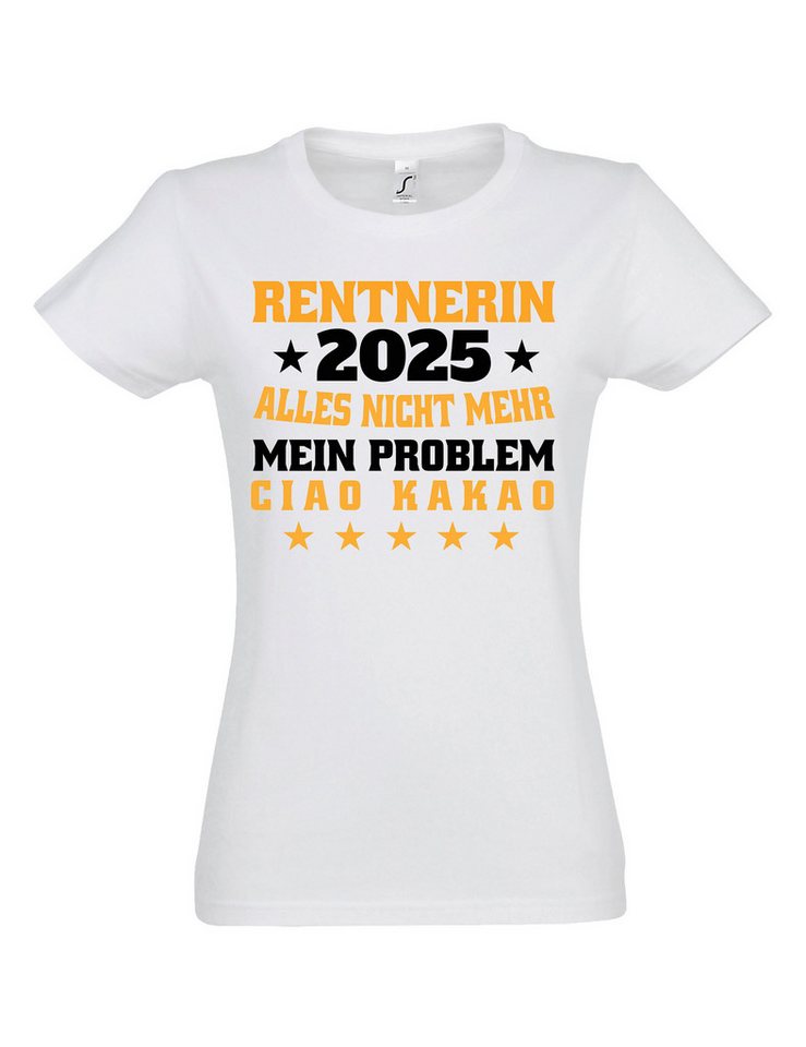 Youth Designz Print-Shirt Rentnerin 2024 Damen T-Shirt mit lustigen Frontprint von Youth Designz