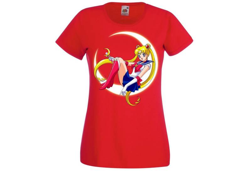 Youth Designz Print-Shirt Sailor Moon Damen T-Shirt Fun-Print Frauen Anime Manga mit modischem Aufdruck von Youth Designz