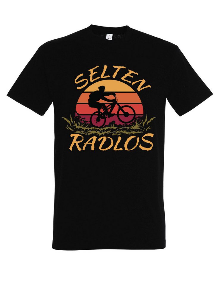Youth Designz Print-Shirt "Selten Radlos" Herren T-Shirt mit Lustigen Print Geschenk Statement mit lustigen Motiv für Männer von Youth Designz