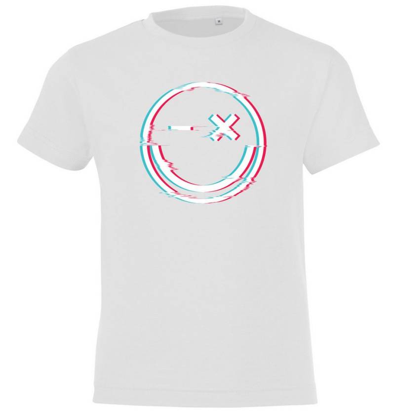 Youth Designz Print-Shirt Smile Glitch Kinder T-Shirt mit lustigem Frontprint von Youth Designz
