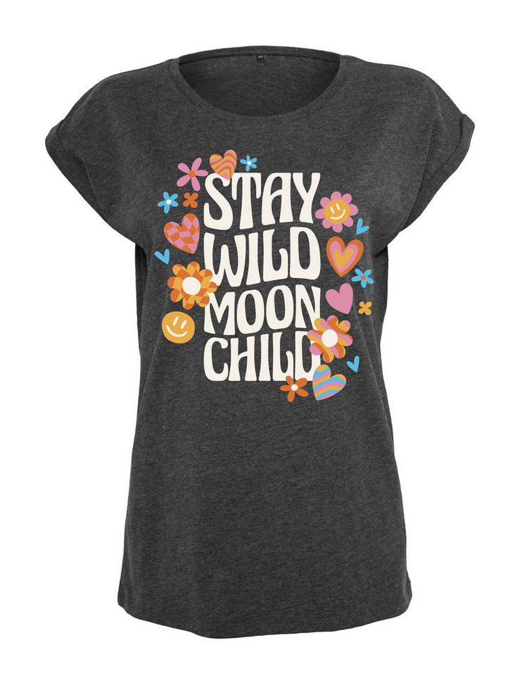 Youth Designz Print-Shirt "Stay Wild Moon Child" Damen T-Shirt Statement Geschenk Frauen Motiv mit stylischen Aufdruck Youth Designz Print-Shirt "Stay Wild Moon Child" Damen T-Shirt Statement Geschenk Frauen Motiv mit stylischen Aufdruck von Youth Designz