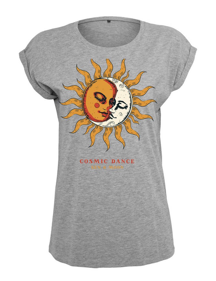 Youth Designz Print-Shirt "Sun & Moon Cosmic Dance" Damen T-Shirt als Statement Geschenk Motiv mit stylischen Retro Aufdruck für Frauen Youth Designz Print-Shirt "Sun & Moon Cosmic Dance" Damen T-Shirt als Statement Geschenk Motiv mit stylischen Retro Aufdruck für Frauen von Youth Designz