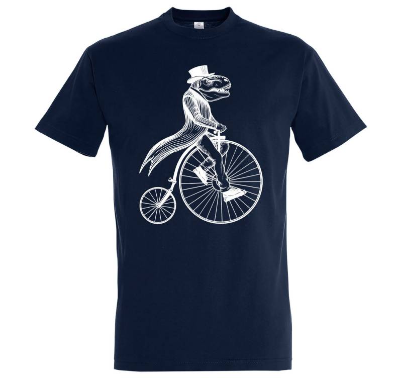 Youth Designz Print-Shirt T-Rex Zweirad Herren T-Shirt mit modischem Frontprint von Youth Designz