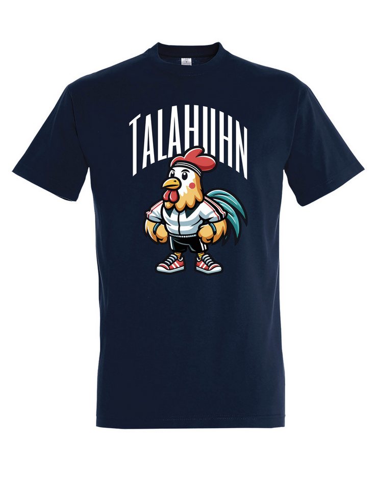 Youth Designz Print-Shirt Talahuhn Herren T-Shirt mit Lustigen Print Geschenk Statement mit lustigem Huhn Logo von Youth Designz