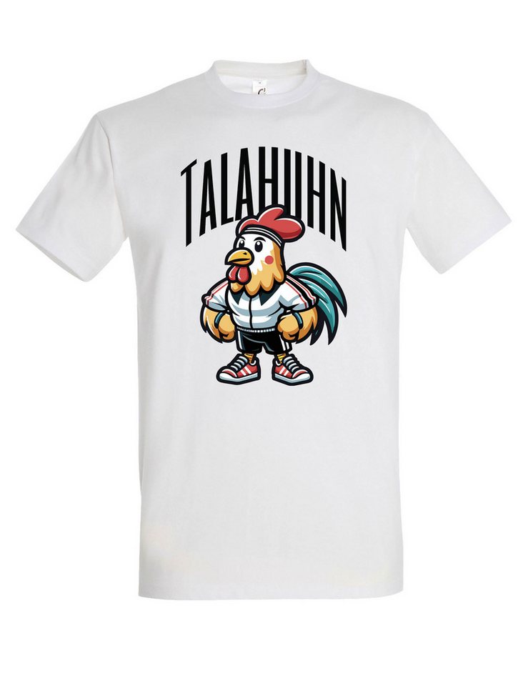Youth Designz Print-Shirt Talahuhn Herren T-Shirt mit Lustigen Print Geschenk Statement mit lustigem Huhn Logo von Youth Designz