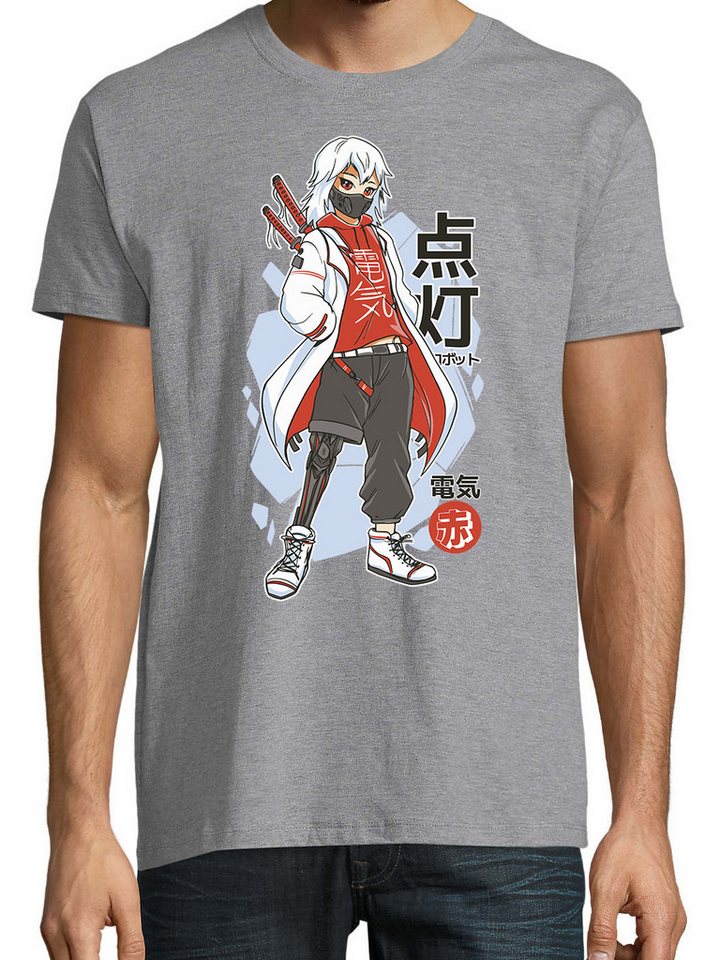 Youth Designz Print-Shirt Techwear Anime Herren T-Shirt mit lustigen Logo für Herren von Youth Designz