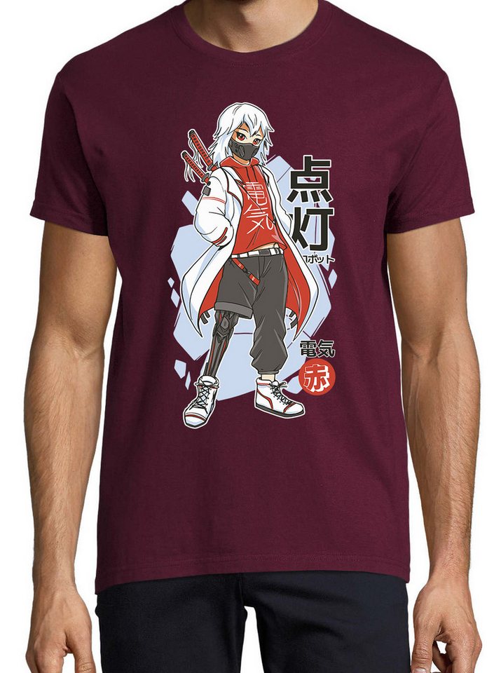 Youth Designz Print-Shirt Techwear Anime Herren T-Shirt mit lustigen Logo für Herren von Youth Designz