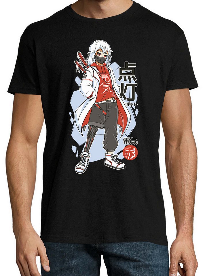 Youth Designz Print-Shirt Techwear Anime Herren T-Shirt mit lustigen Logo für Herren von Youth Designz