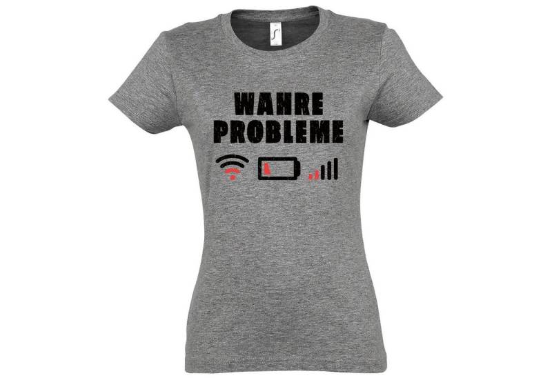 Youth Designz Print-Shirt "Wahre Problem" Damen T-Shirt mit modischem Print von Youth Designz