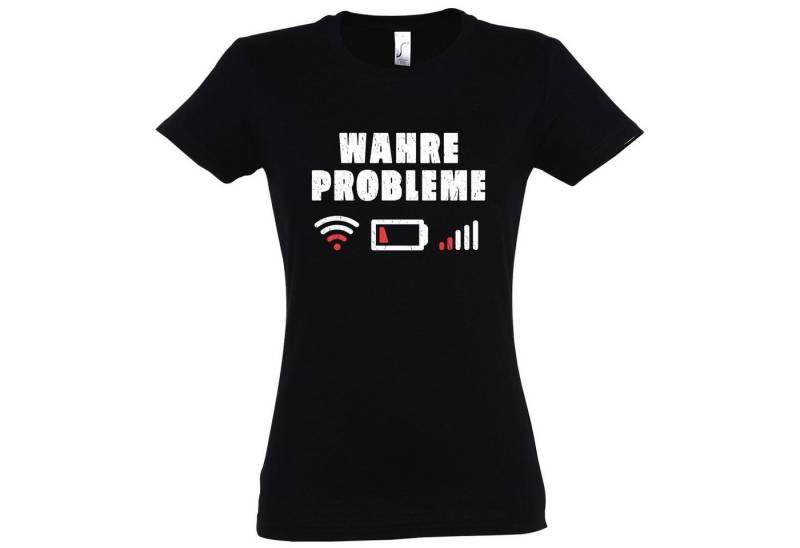 Youth Designz Print-Shirt "Wahre Problem" Damen T-Shirt mit modischem Print von Youth Designz