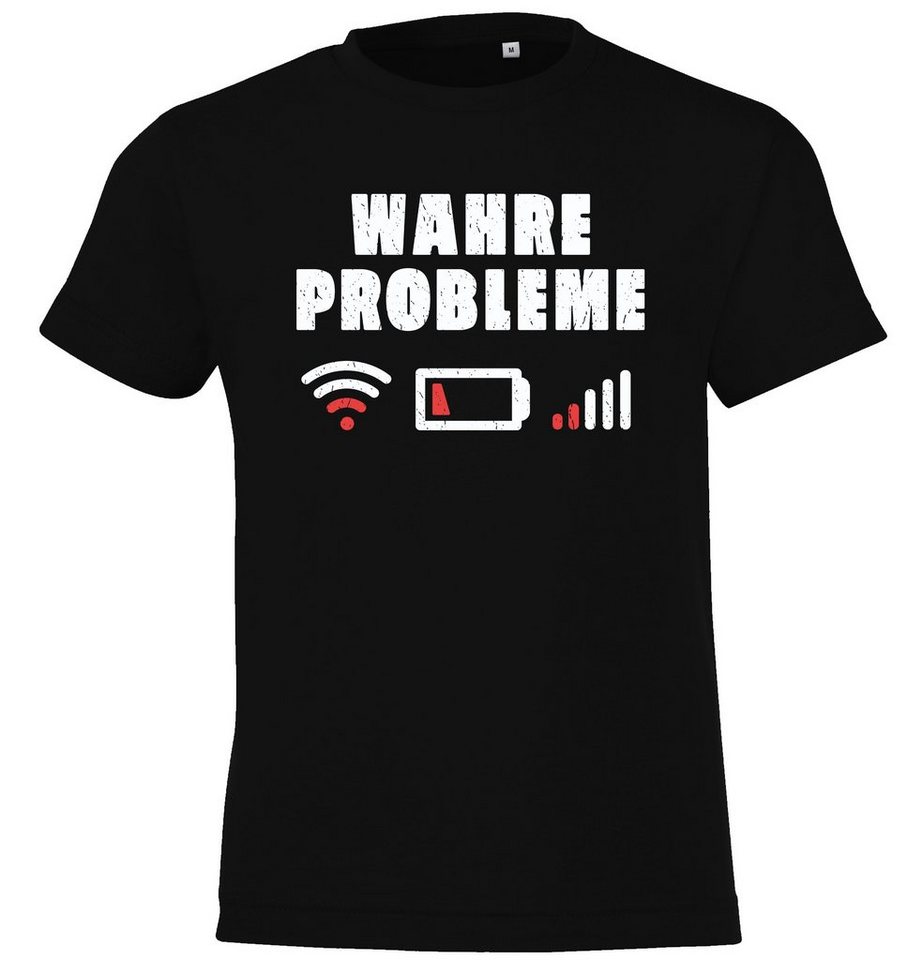 Youth Designz Print-Shirt Wahre Probleme" Shirt für Jungen und Mädchen mit lustigem frontprint" von Youth Designz