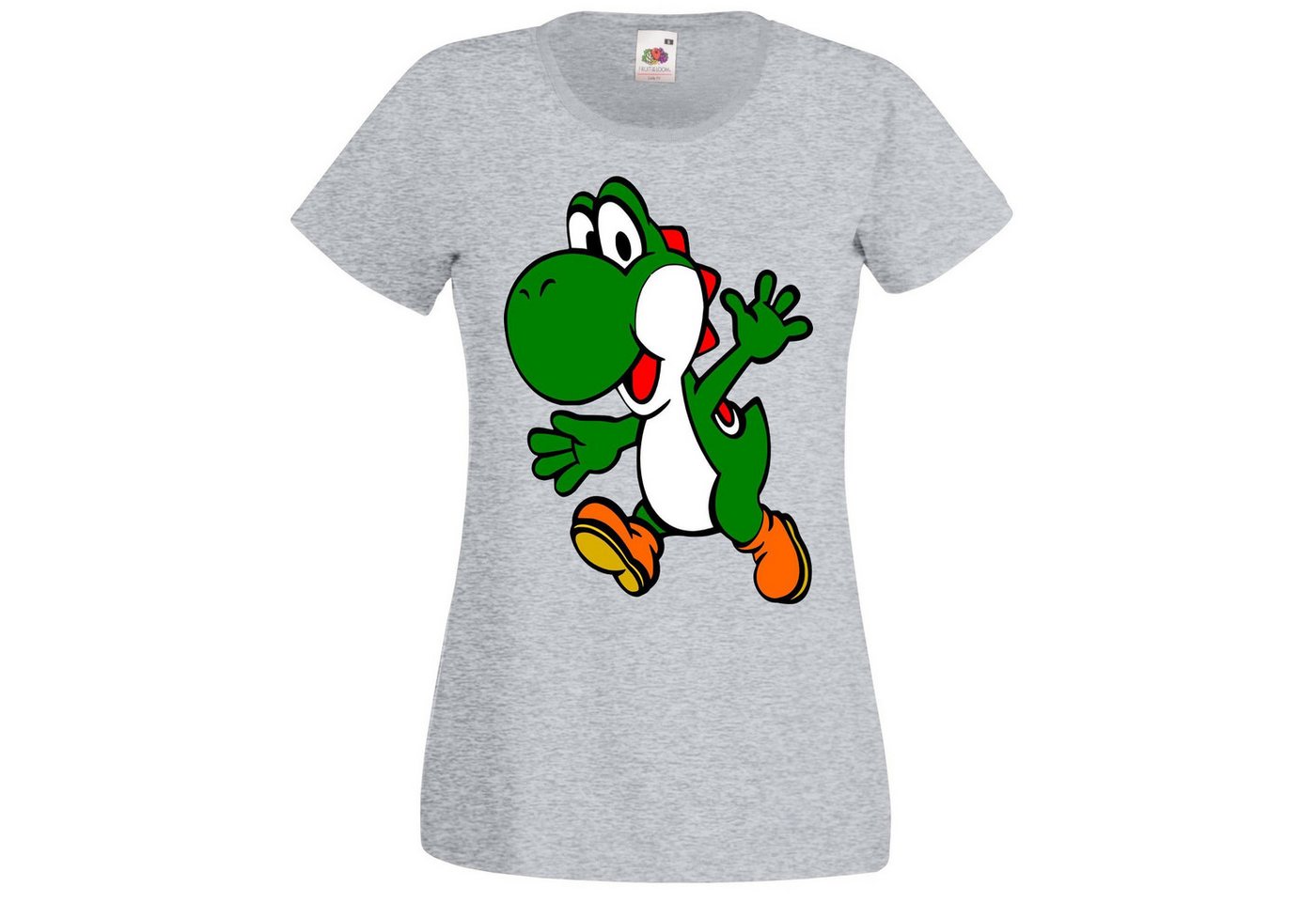 Youth Designz Print-Shirt Yoshi Damen T-Shirt Gaming Fun Print für Frauen mit modischem Retro Aufdruck von Youth Designz