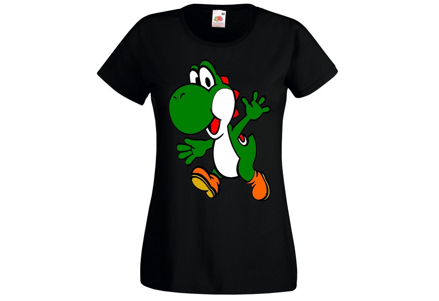 Youth Designz Print-Shirt Yoshi Damen T-Shirt Gaming Fun Print für Frauen mit modischem Retro Aufdruck von Youth Designz