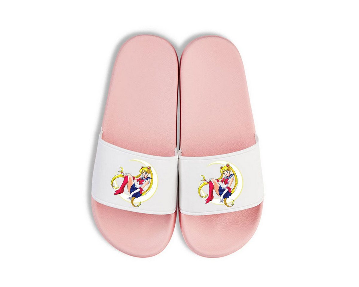 Youth Designz Sailor Moon Damen Badelatschen Flip Flops Frauen Geschenk Badeschuh mit Manga Anime Print von Youth Designz