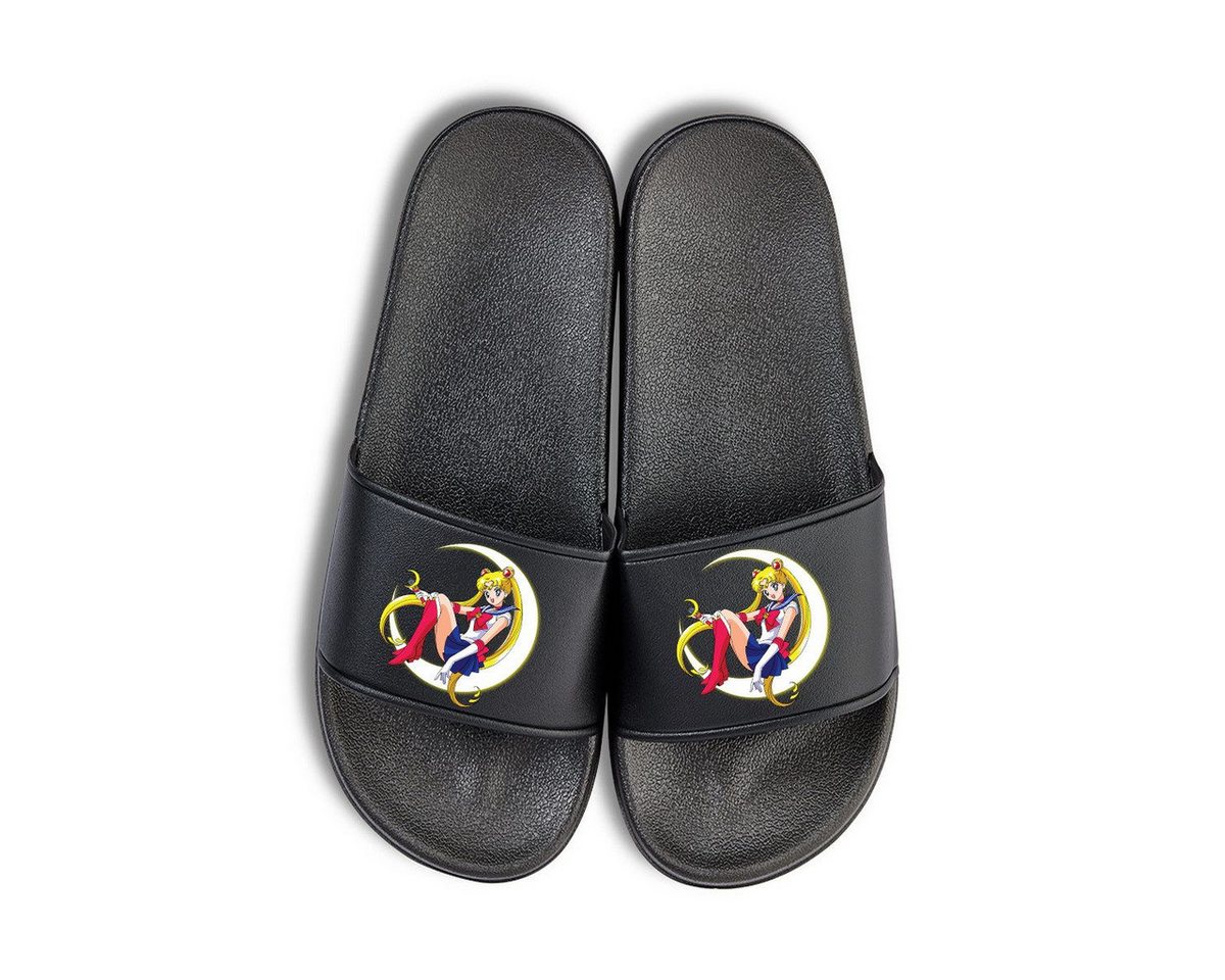 Youth Designz Sailor Moon Damen Badelatschen Flip Flops Frauen Geschenk Badeschuh mit Manga Anime Print von Youth Designz