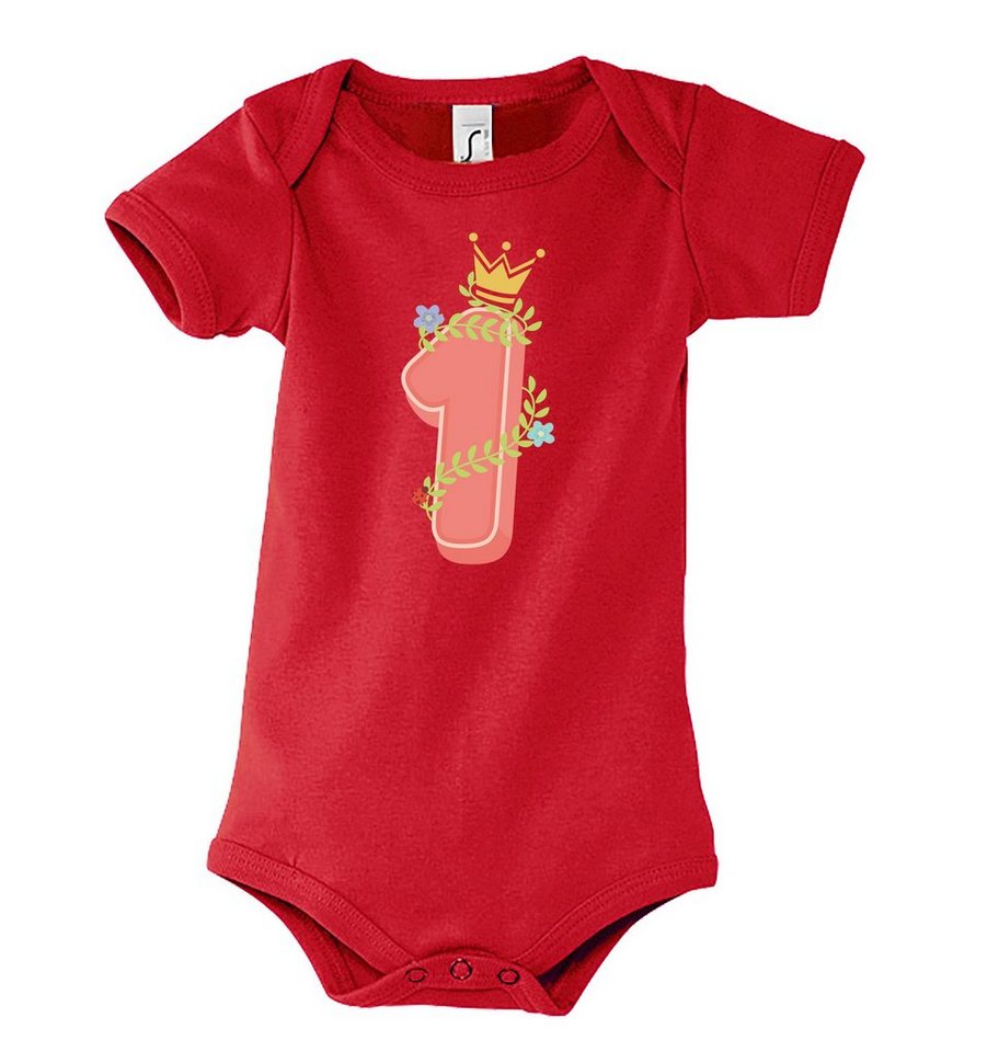 Youth Designz Kurzarmbody 1 Jahre Alt Geburtstags Body für Mädchen mit süßem Frontprint Youth Designz Kurzarmbody 1 Jahre Alt Geburtstags Body für Mädchen mit süßem Frontprint von Youth Designz