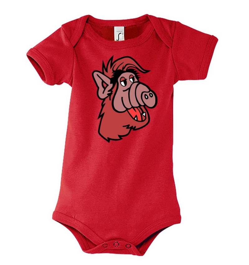Youth Designz Kurzarmbody Baby Body Strampler Alf in tollem Design, mit Frontprint von Youth Designz