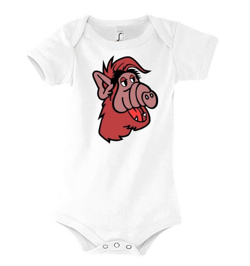 Youth Designz Kurzarmbody Baby Body Strampler Alf in tollem Design, mit Frontprint von Youth Designz