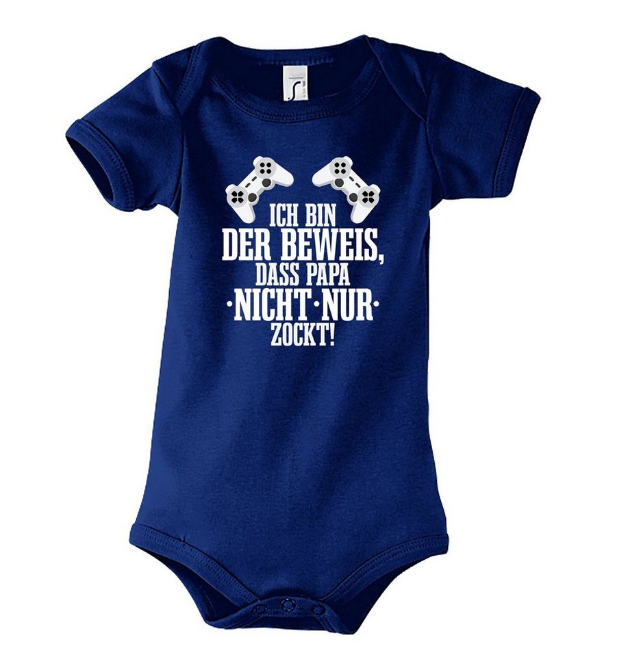 Youth Designz Strampler Ich Bin Der Beweis, Dass Papa Nicht Nur Zockt Baby Body Strampler von Youth Designz